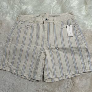 🆕 NWT Pilcro + Letterpress Anthropologie |High Rise Slim Boyfriend Shorts,Sz 27